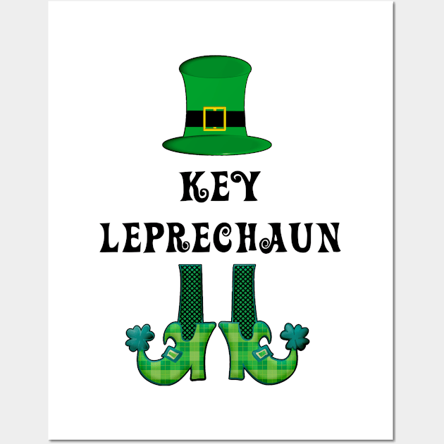 St Patrick's St Paddy's St Patty's Day Key Leprechaun Wall Art by familycuteycom